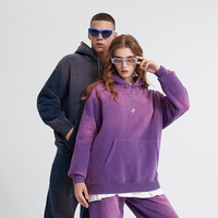 Puf baskı Hoodie üreticisi OEM Streetwear Hip Hop mektup örümcek Web gevşek kazak erkekler özel Rhinestones Hoodie
