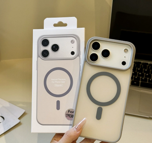 เคสแบบด้านสีตัดกันสำหรับ iPhone 18 ProMax 18 17 16 15 14 13 Air Plus Pro Max รองรับการชาร์จแบบแม่เหล็ก ป้องกันการกระแทก - Product Image 3