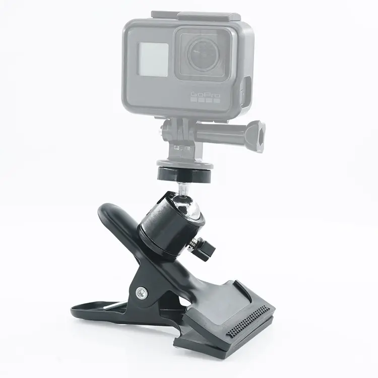 Gearvoo camera mount, bulldog clip mount with 1/4 thread