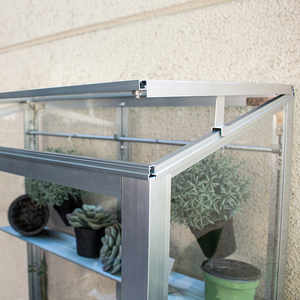 <span class=keywords><strong>Mini</strong></span> <span class=keywords><strong>serre</strong></span> moderne à montage facile, écologique, avec structure métallique et panneaux en polycarbonate, petite taille, pour balcon - Product Image 4