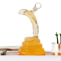 Carafe à whisky et à vin en forme de serpent King Cobra, carafe à liqueur 650 ml - la carafe en verre serpent Wine Savant