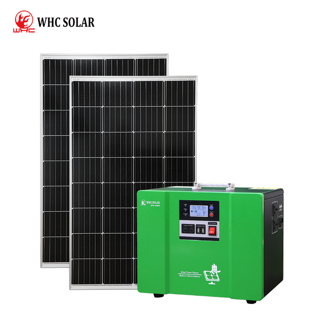 Portable Home Solar Power System with 500W/1000W Solar Panel Lithium Ion Battery MPPT Controller