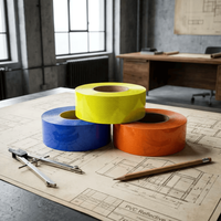 Autocollant réfléchissant adhésif haute luminosité (PET/PVC) indéchirable et imperméable pour signalisation routière et sécurité routière