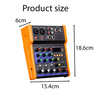 Console de mixage audio professionnelle G4 4 canaux avec entrée guitare Hi-Z, interface USB et Bluetooth pour l'enregistrement - Product Image 6