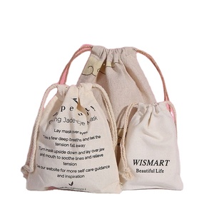 Wholesale <b>Recyclable</b> Organic Cotton Drawstring <b>Bags</b> Gift <b>Bags</b> Cotton Custom Cotton Drawstring <b>Bag</b> - Product Image 1