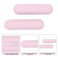 Haltères de musculation Vigor Power Gear pour la salle de sport à domicile, entraînement de force, yoga, pilates, barres d'haltères en silicone antidérapantes et durables, paire de 2 à 5 kg