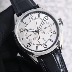Montre élégante pour homme, résistante à l'eau, boîtier en acier inoxydable, mouvement mécanique, verre saphir, bracelet en cuir - Product Image 2