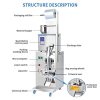 Machine d'emballage automatique de sachets de café en poudre et de thé, équipement de remplissage et de scellage pour aliments et collations