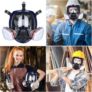 Tái sử dụng đầy đủ Mặt nạ Mặt Nạ Silicone Hữu Cơ hơi hạt nhân hóa chất tồn tại kích hoạt bộ lọc carbon sơn phun - Product Image 6