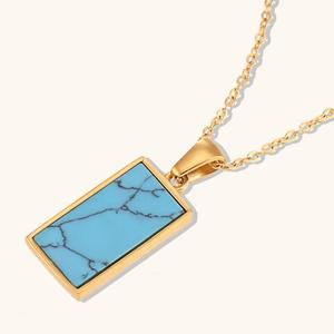 18K Vergulde Geometrische Hanger Ketting Vintage Stijl Stijlvolle Roestvrijstalen Horoscoop <span class=keywords><strong>Tarot</strong></span> Ketting Perfect Cadeau Sieraden - Product Image 4
