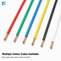 Fil de construction en cuivre isolé PVC monobrin Haijia BV/BVR