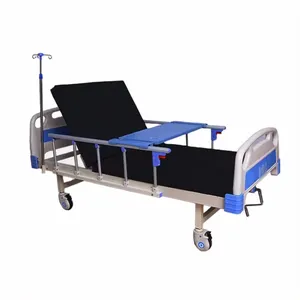 Factory price one-stop supplier selling single rocker arm manual hospital beds