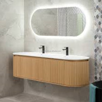 CBMMart Euro Style Haut de Gamme Salle de Bain Vanité Noir et Blanc Armoire en Bois 36 Pouces Ensemble de Vanité de Bain avec Lavabo pour Villa