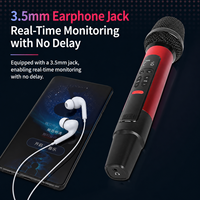 Microphone de streaming en direct tout-en-un avec carte son intégrée, réduction de bruit IA, micro karaoké OTG pour téléphone et PC