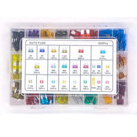 300pcs 2A-40A Kit de fusibles de voiture automobile Assortiment de fusibles de remplacement Fusible à lame automatique