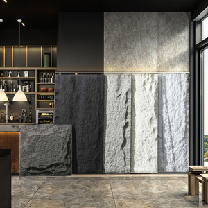 Cổ điển Hoa Damask PU Đá Nhân Tạo Bảng điều khiển tường trang trí không thấm nước Nấm đá Polyurethane hoa cổ điển Damask - Product Image 5