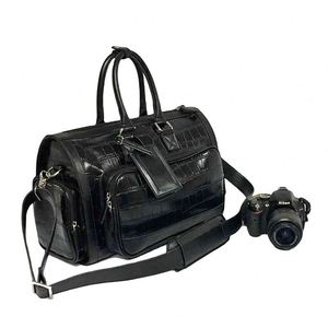 Bolsa de viaje de nylon de lujo personalizada de fábrica BSCI, equipaje elegante, bolsa de lona multifunción, bolsa para cámara DSLR - Product Image 3