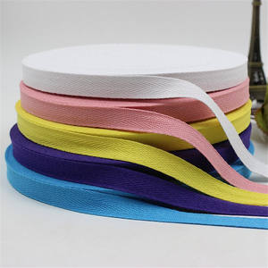 Nastro legante <span class=keywords><strong>per</strong></span> colletto a spina di pesce in cotone 100% con nastro bianco naturale con <span class=keywords><strong>tubazioni</strong></span> nere semplici da 1cm - Product Image 3