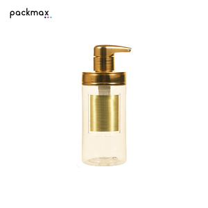 300ml New Design Wide Mouth PET Shampoo <b>Bottle</b> with <b>Pump</b> Sprayer for Hotel-High End Custom Shower Gel Container - Product Image 1