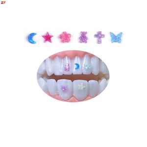 Il laboratorio molto popolare ha creato la gemma del dente senza piombo di dimensioni Mini, 92 colori diversi disegni di gemme dentate opale sintetiche - Product Image 1