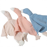 En gros, Doudou de sécurité pour bébé en peluche, motif canard ou cygne, personnalisable, serviette anti-salive et jouet pour nouveau-né