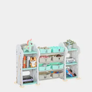 Baby Plastic Storage Wooden Children'S Kids Toy Cabinet