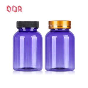 Uso de farmacia, botella de PET de hombro redondo púrpura para dulces, píldora, cápsula de medicina, chip de buena calidad, envío, patrón personalizado - Product Image 4