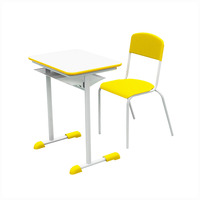 Meubles scolaires brésiliens, ensemble bureau et chaise pour étudiants, table et chaise de classe pour élèves
