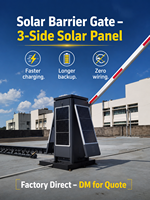 Barrière de parking automatique à énergie solaire avec batterie de secours pour le contrôle d'accès des véhicules