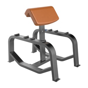 Équipement de gymnastique commerciale double fonction Preacher Curl Strength Machine Standing Preacher Curl Bench - Product Image 2