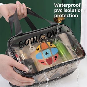 Organizer Cosmetico di Alta Gamma Resistente all'Acqua, Grande Capacità, Separazione Asciutto/Bagnato, Portatile da Viaggio, Design Carino a Cartone Animato - Product Image 4