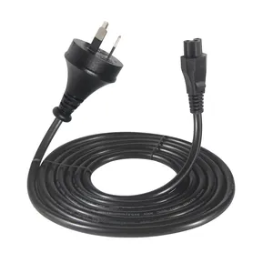 Au Plug 0.75Mm2 Copper Lead with Black Iec Ac Extension Cable 220V Swivel Hair Flat Iron 3 Wire C5 Saa Power Cord