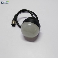 Sophia luz de led para piloto de 50mm 12v, vermelho, amarelo, verde, azul, k50, rl50, m12 qd