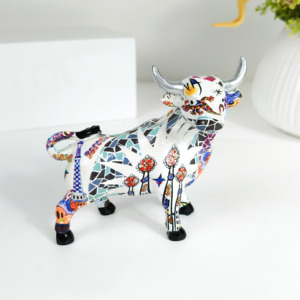 Figura de Ángel Toro Español de Resina Ecológica Hecha a Mano con Diseño de <span class=keywords><strong>Mosaico</strong></span> Gaudí, Regalo Coleccionable de Souvenir, Decoración Resistente para el Hogar - Product Image 5