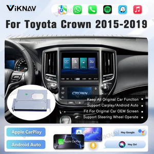 Boîtier décodeur Viknav Linux pour Toyota Crown 2015-2019, mise à niveau stéréo avec CarPlay sans fil et Android Auto, rétrofit d'écran OEM. - Product Image 2