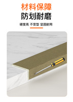 Accessoires de revêtement de sol à angle droit en forme de L de couleur de grain de bois en PVC bandes de bord de seuil de plancher en bois et bandes de boucle d'angle