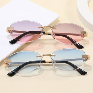 Gafas de Sol Superhot Eyewear 53908 Moda 2024 Retro Ovaladas Sin Montura con Lentes Degradados - Product Image 4