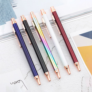 Bolígrafo de Metal con Clip Dorado y Logotipo Personalizado de Alta Calidad, Ancho de Escritura de 1.0 mm - Product Image 1