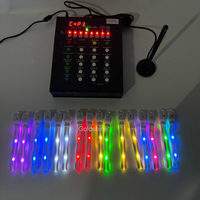 Bracelet Flash LED RFID avec logo personnalisé Bracelet lumineux en nylon télécommandé pour grands événements
