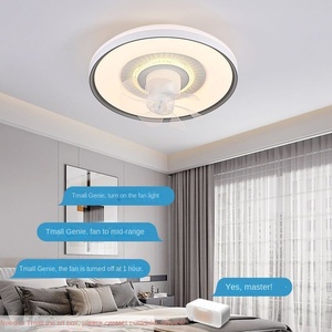 Lámpara de Techo Oscilante Moderna de Acrílico con Conversión de Frecuencia Inteligente, Iluminación Interior para Sala de Estar, Lámpara de Ventilador LED - Product Image 2