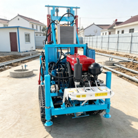 Foreuse hydraulique pour puits d'eau, machine de forage sur chenilles pour l'approvisionnement en eau rural, construction de travaux d'aménagement aquatique