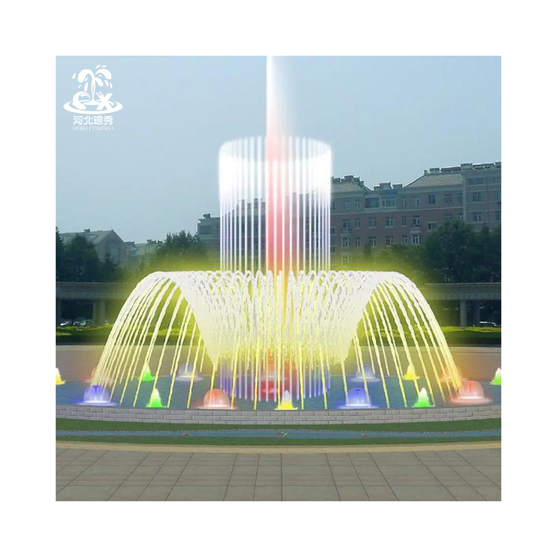 Colorful Fountain Manufacturer Wholesale Led Light Effect Music Dancing Water Fountain Equipment