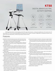 Zunyvoi KT88 16-Channel <span class=keywords><strong>EEG</strong></span> Machine <span class=keywords><strong>Digital</strong></span> dispositivo medico ambulatoriale per la mappatura dell'attività elettrica cerebrale per cani - Product Image 3