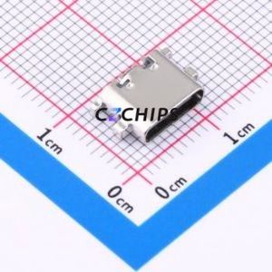 HC-TYPE-C-6P-C16A USB Connector SMD Connector ( Connector Type: Type-C )( Gender: Female )( Mounting Type: Sink Board ) - Product Image 1