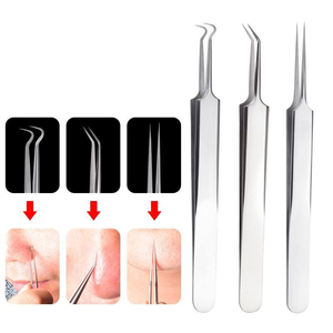 Kit d'élimination de l'acné, aspirateur électrique en acier inoxydable pour éliminer les points noirs, extracteur de boutons, outils de nettoyage du visage - Product Image 3