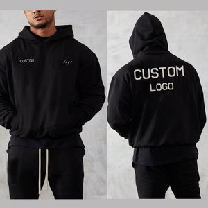 Hoodies surdimensionnés pour hommes personnalisés par les fabricants, en coton épais, confortables et élégants, 400 g/m², plus des hoodies surdimensionnés - Product Image 5
