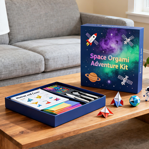 Nouveauté : Livre d'<span class=keywords><strong>origami</strong></span> kawaii, ensemble de bricolage en papier pour animaux, livre d'art fait main pour enfants avec tutoriel étape par étape - Product Image 4