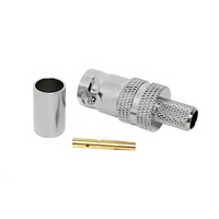 Connecteur BNC 50 Ohm, connecteur femelle BNC RG58 pour antennes WiFi/4G/5G/LTE/ADS-B/Ham/GPS/Radio, connecteurs RF
