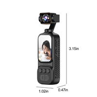 Nouvelle Caméra Gimbal de Poche 2026 avec Mise au Point Automatique AF, Lumière d'Appoint Intégrée et Suivi Intelligent IA – Caméra d'Action Portable pour la Prise de Vue Professionnelle