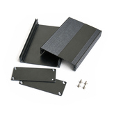 Caja de Conexiones de Aluminio Extruido Negra de 100x69 con Impresión Serigráfica de Fábrica OEM, Carcasa para PCB de Aleación de Aluminio de la Mejor Calidad, MaidaTech